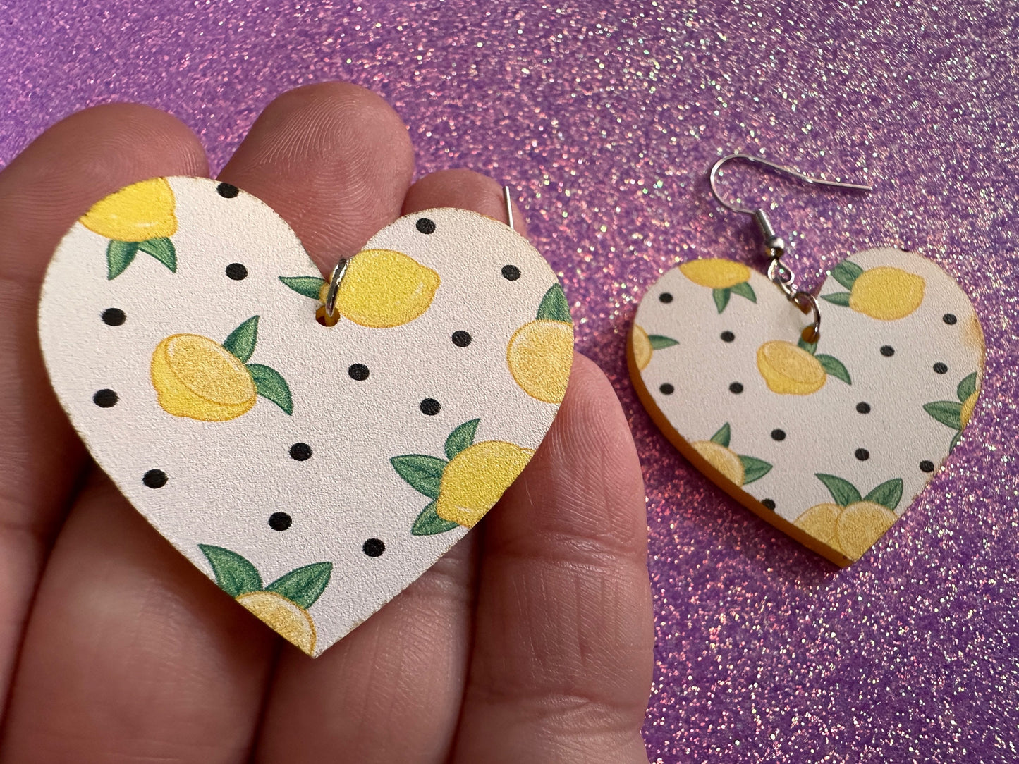 Cute Lemon Earrings: Laser Cut Acrylic Lemons, Mini Lemons, Fruit, Citrus, Food, When Life Gives You Lemons, Best Gifts for Her/Him/Them