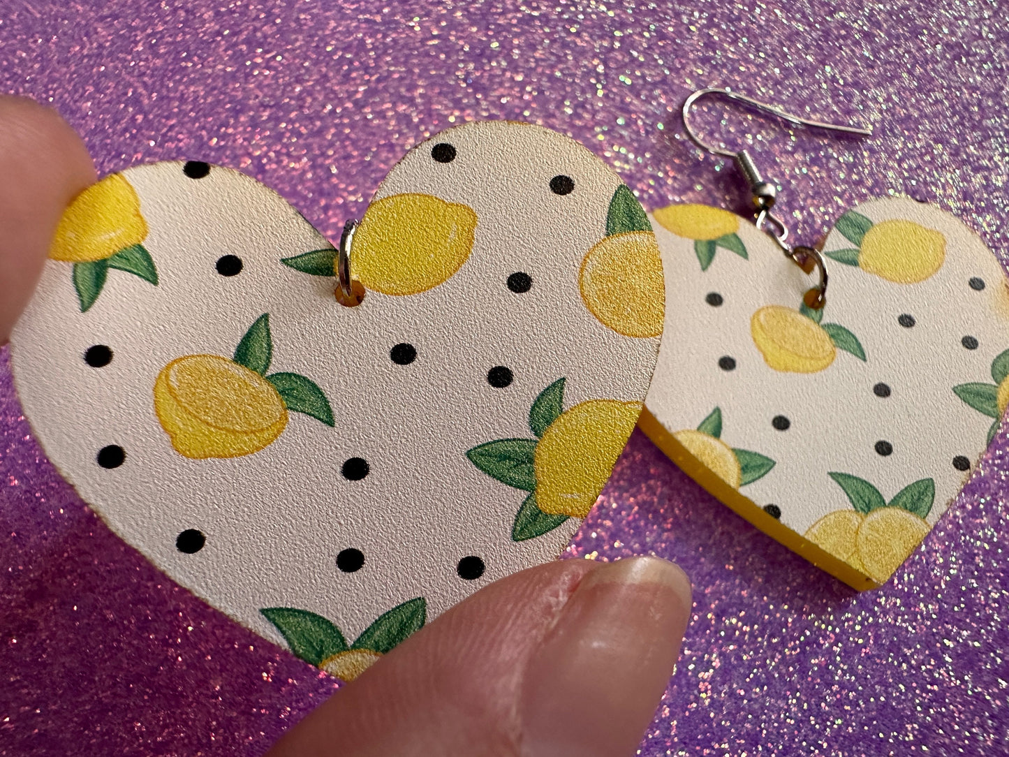 Cute Lemon Earrings: Laser Cut Acrylic Lemons, Mini Lemons, Fruit, Citrus, Food, When Life Gives You Lemons, Best Gifts for Her/Him/Them