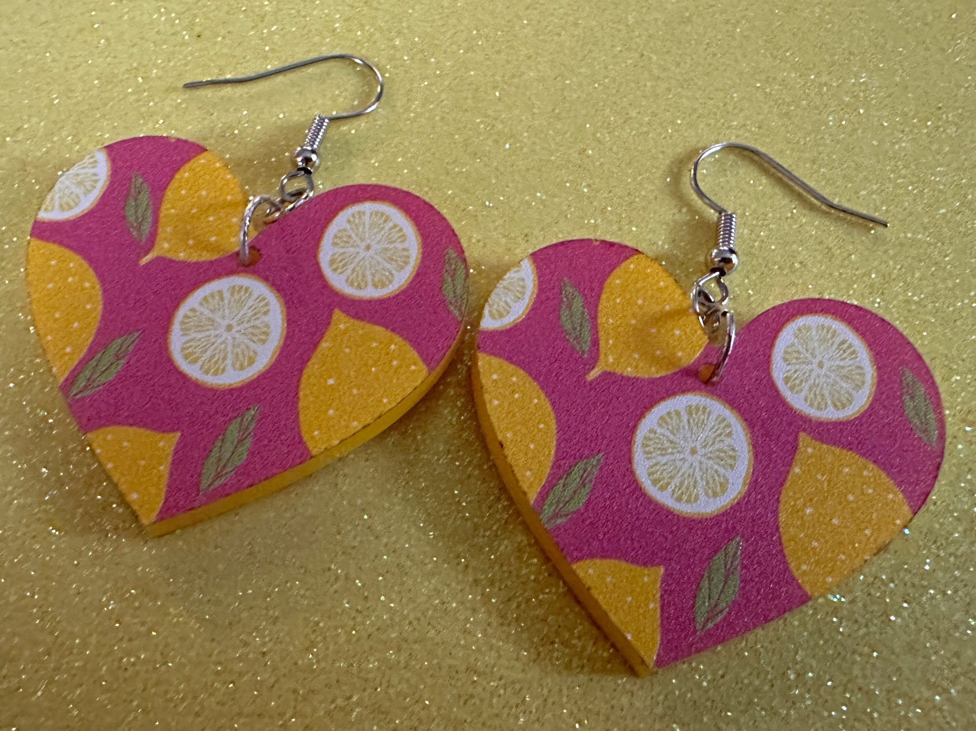 Cute Lemon Earrings: Laser Cut Acrylic Lemons, Mini Lemons, Fruit, Citrus, Food, When Life Gives You Lemons, Best Gifts for Her/Him/Them