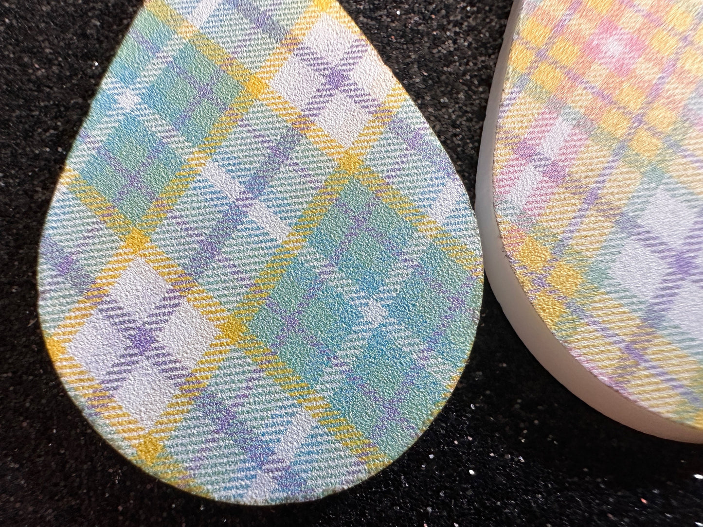 Cute Pastel Plaid Earrings: Laser Cut Acrylic Patterns, Pastels, Shapes, Flannel, Schoolgirl, Preppy, Gag Gift, Best Gifts for Her/Him/Them