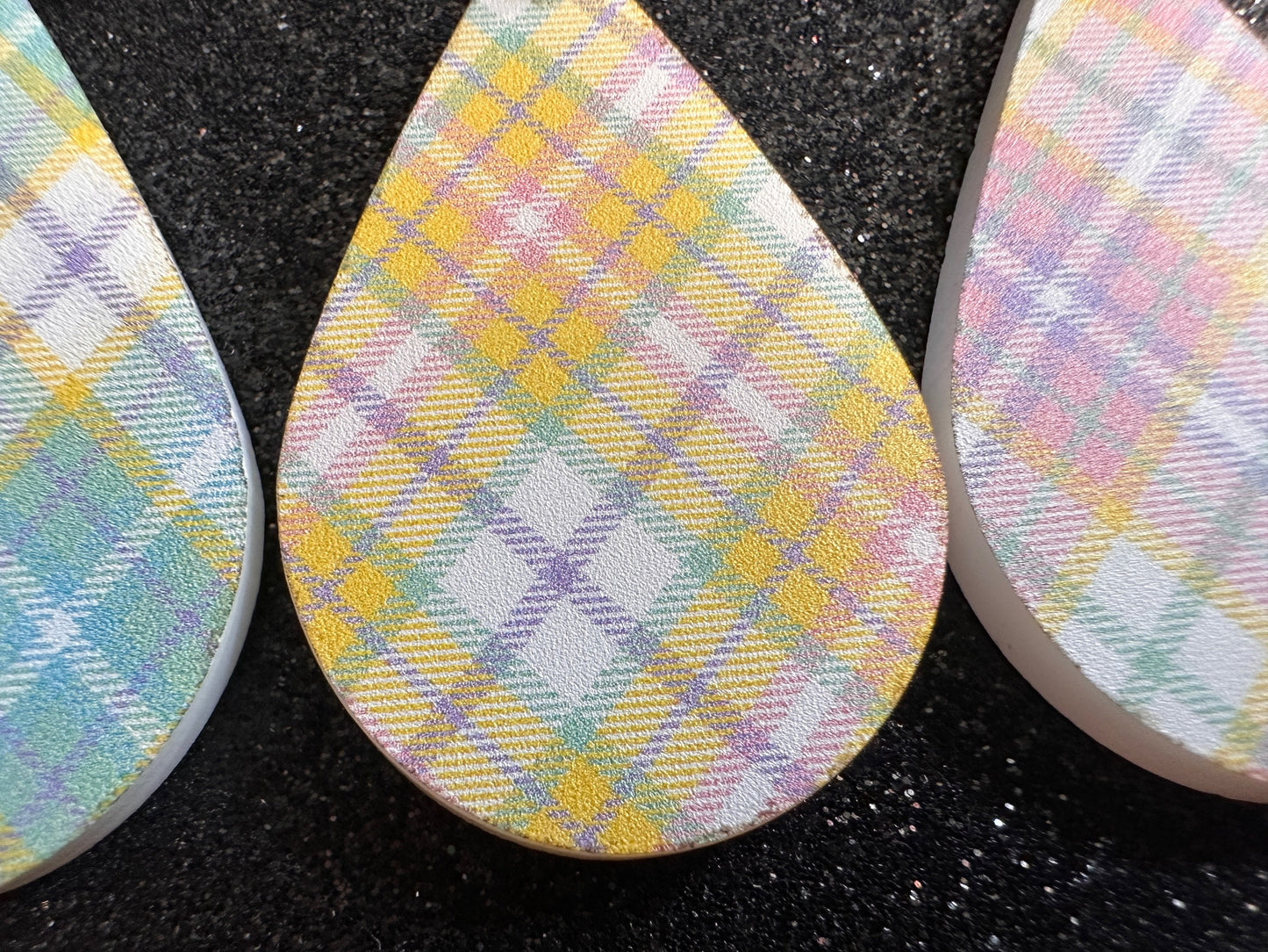 Cute Pastel Plaid Earrings: Laser Cut Acrylic Patterns, Pastels, Shapes, Flannel, Schoolgirl, Preppy, Gag Gift, Best Gifts for Her/Him/Them