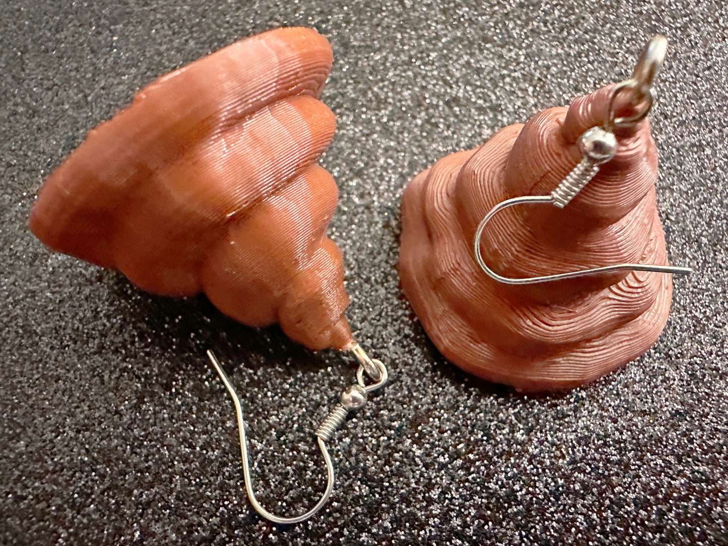 Cute Poop Earrings: 3D Printed Poops, Silly Brown Turds, Emojis, Funny, Gag Gift, Novelty Earrings, Costume Jewelry, Gifts for Her/Him/Them