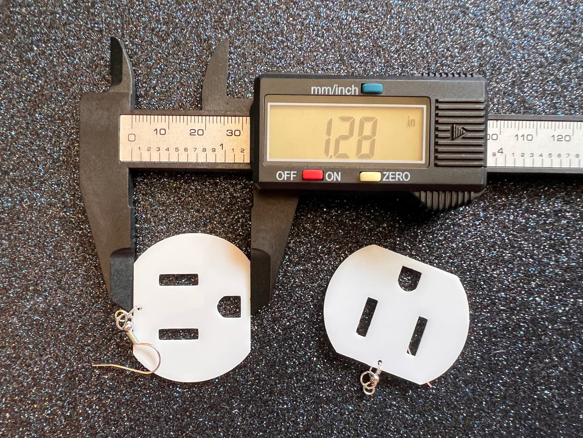 Cute Socket Earrings: Laser Cut Acrylic Sockets, Electricity, Electrical, Appliances, Best Gifts for Her/Him/Them