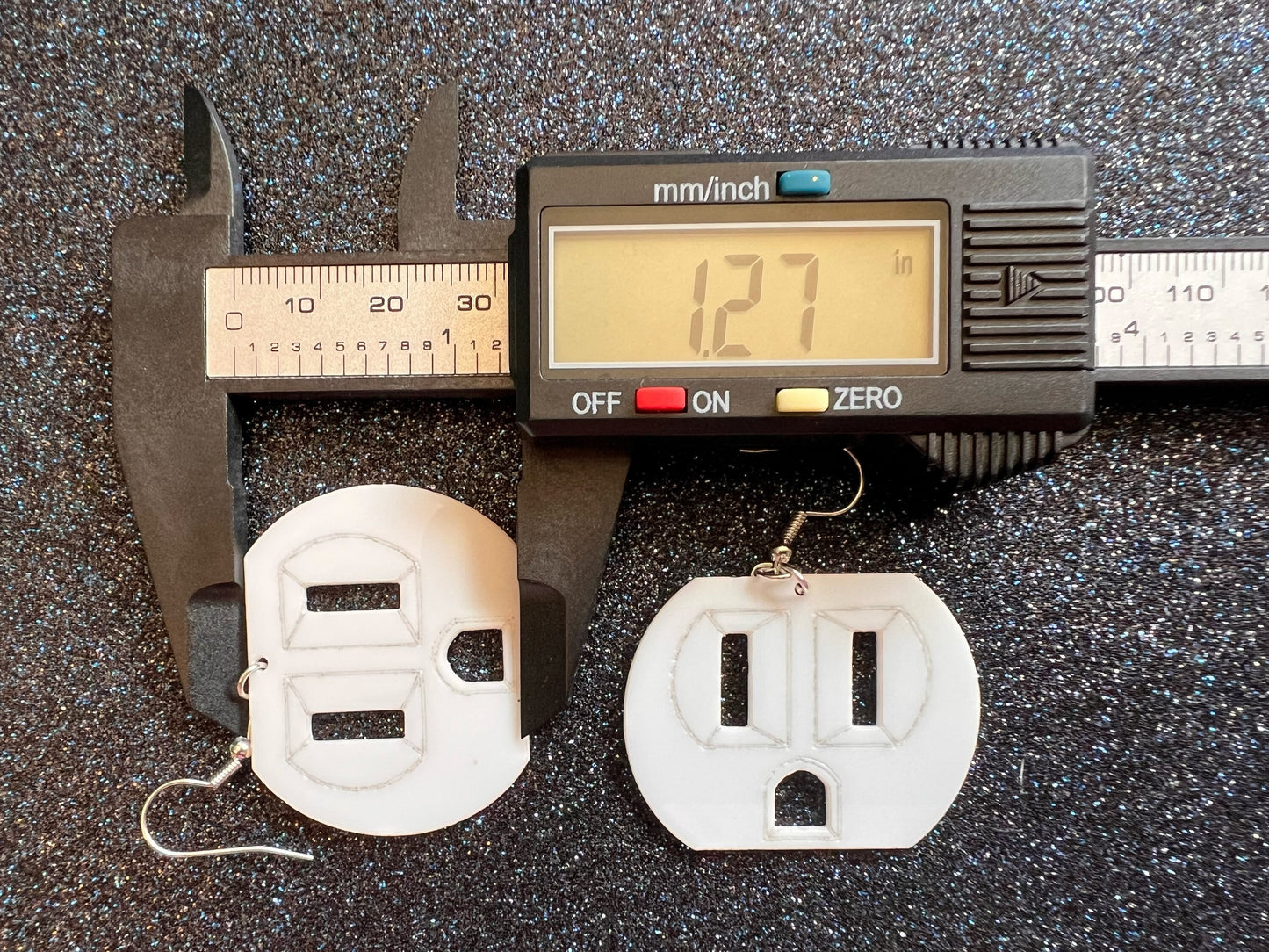 Cute Socket Earrings: Laser Cut Acrylic Sockets, Electricity, Electrical, Appliances, Best Gifts for Her/Him/Them