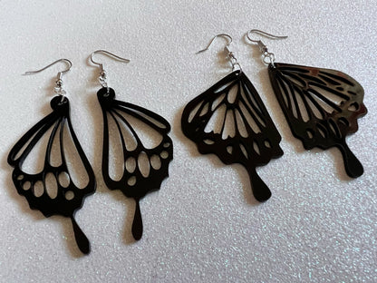 Dainty Butterfly Wing Earrings: Laser Cut Acrylic Butterflies, Summer, Monarch, Insects, Bugs, Best Gifts for Her/Him/Them
