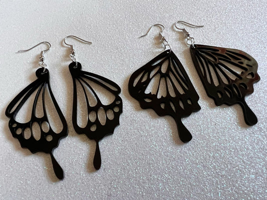 Dainty Butterfly Wing Earrings: Laser Cut Acrylic Butterflies, Summer, Monarch, Insects, Bugs, Best Gifts for Her/Him/Them