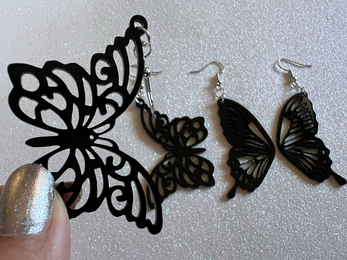Dainty Butterfly Wing Earrings: Laser Cut Acrylic Butterflies, Summer, Monarch, Insects, Bugs, Best Gifts for Her/Him/Them