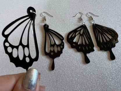 Dainty Butterfly Wing Earrings: Laser Cut Acrylic Butterflies, Summer, Monarch, Insects, Bugs, Best Gifts for Her/Him/Them