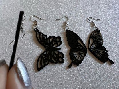 Dainty Butterfly Wing Earrings: Laser Cut Acrylic Butterflies, Summer, Monarch, Insects, Bugs, Best Gifts for Her/Him/Them