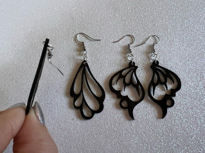 Dainty Butterfly Wing Earrings: Laser Cut Acrylic Butterflies, Summer, Monarch, Insects, Bugs, Best Gifts for Her/Him/Them
