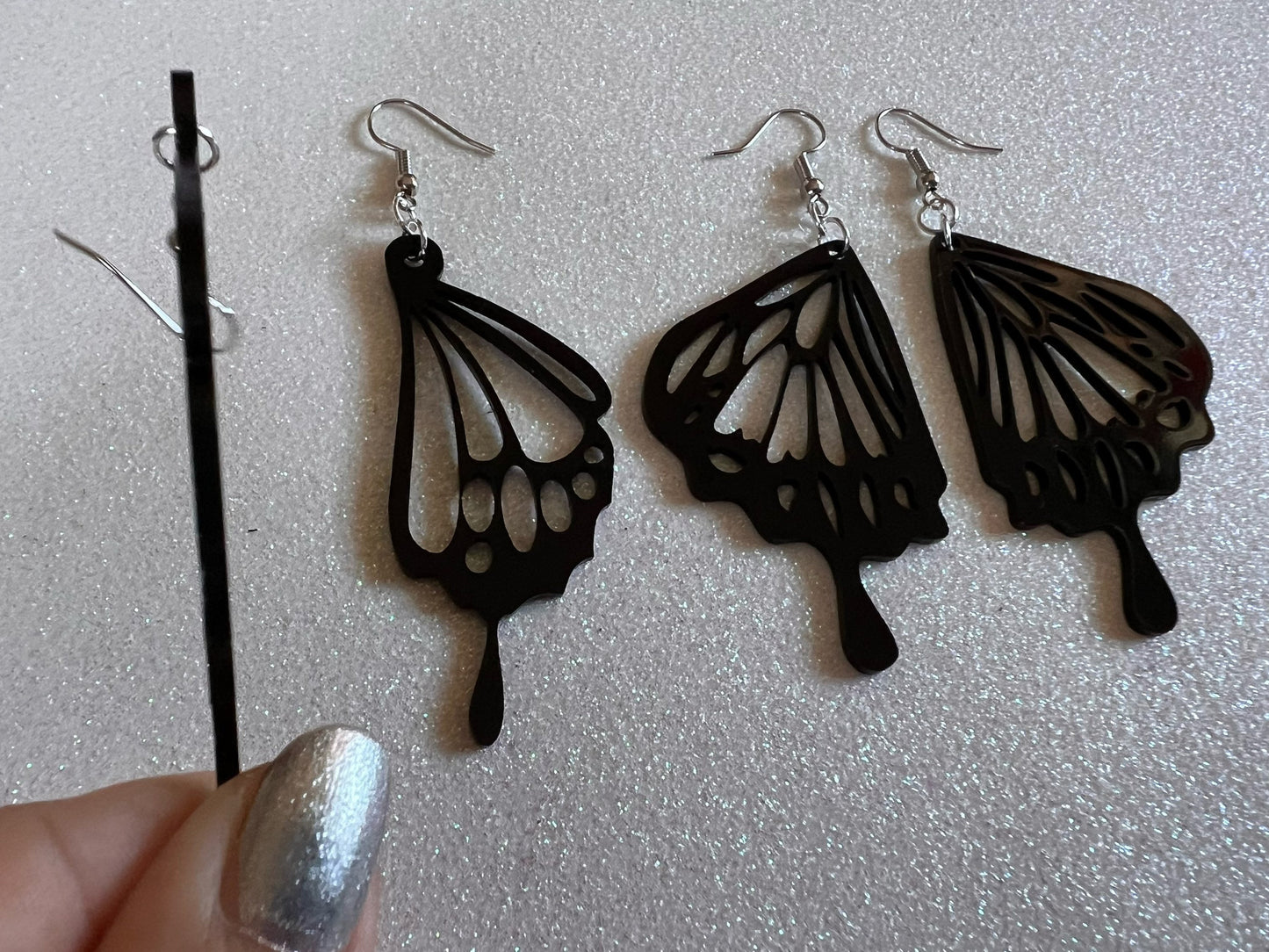 Dainty Butterfly Wing Earrings: Laser Cut Acrylic Butterflies, Summer, Monarch, Insects, Bugs, Best Gifts for Her/Him/Them