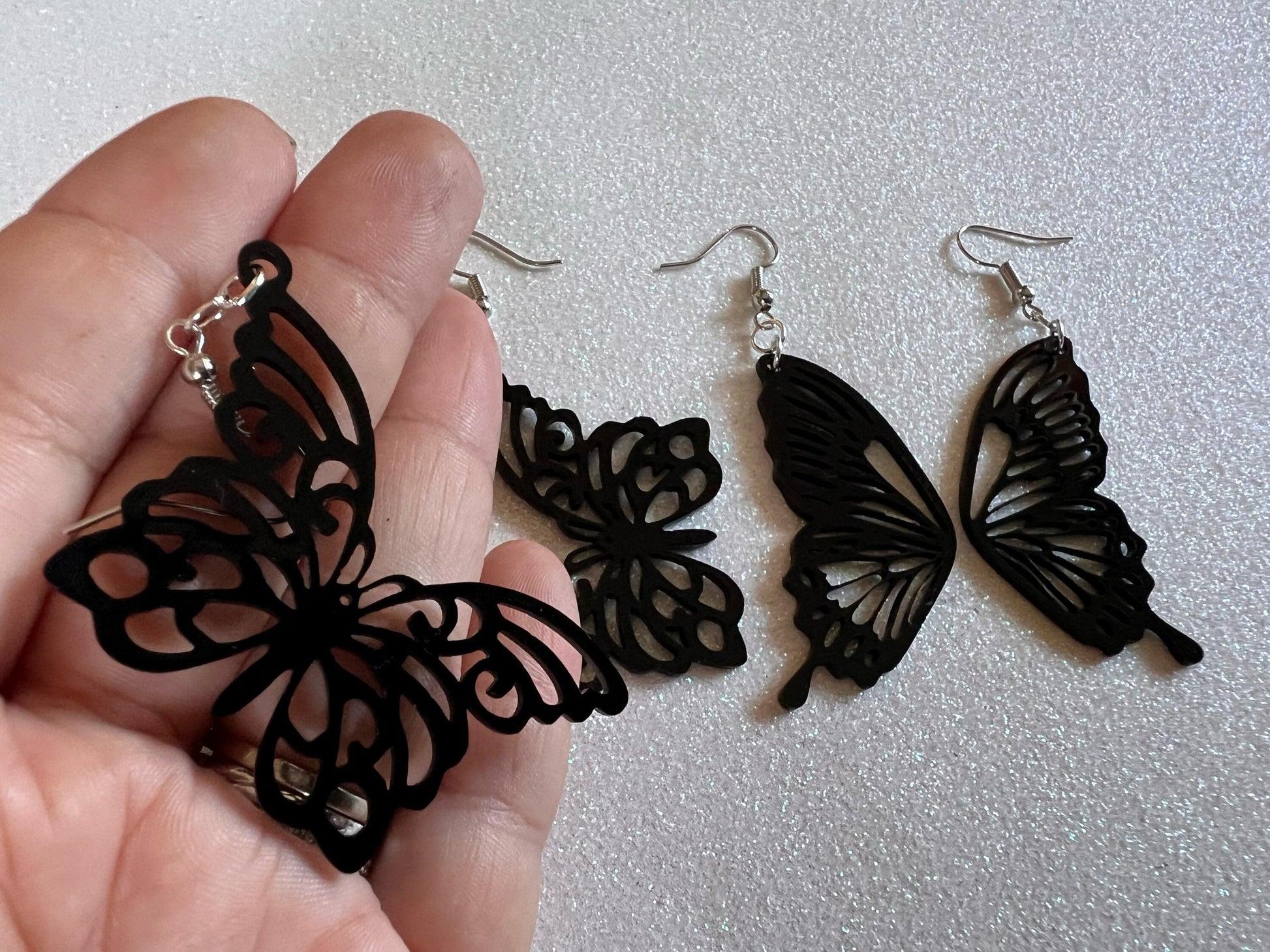 Dainty Butterfly Wing Earrings: Laser Cut Acrylic Butterflies, Summer, Monarch, Insects, Bugs, Best Gifts for Her/Him/Them