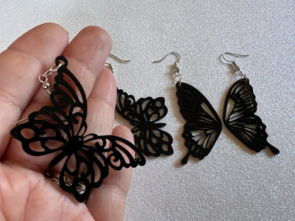 Dainty Butterfly Wing Earrings: Laser Cut Acrylic Butterflies, Summer, Monarch, Insects, Bugs, Best Gifts for Her/Him/Them