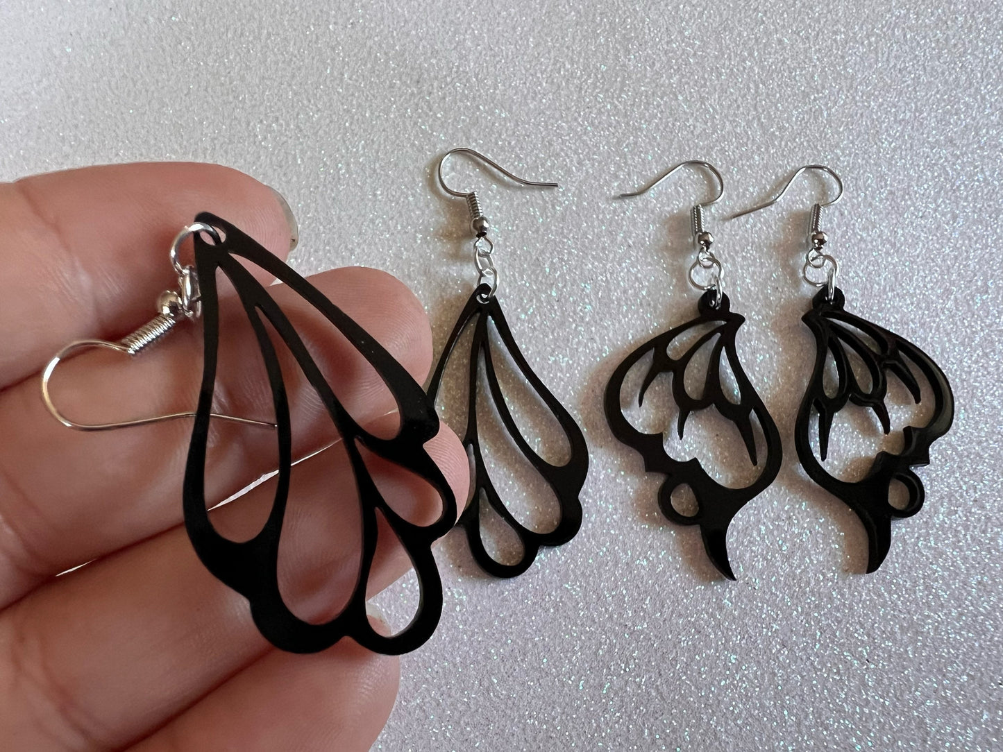 Dainty Butterfly Wing Earrings: Laser Cut Acrylic Butterflies, Summer, Monarch, Insects, Bugs, Best Gifts for Her/Him/Them