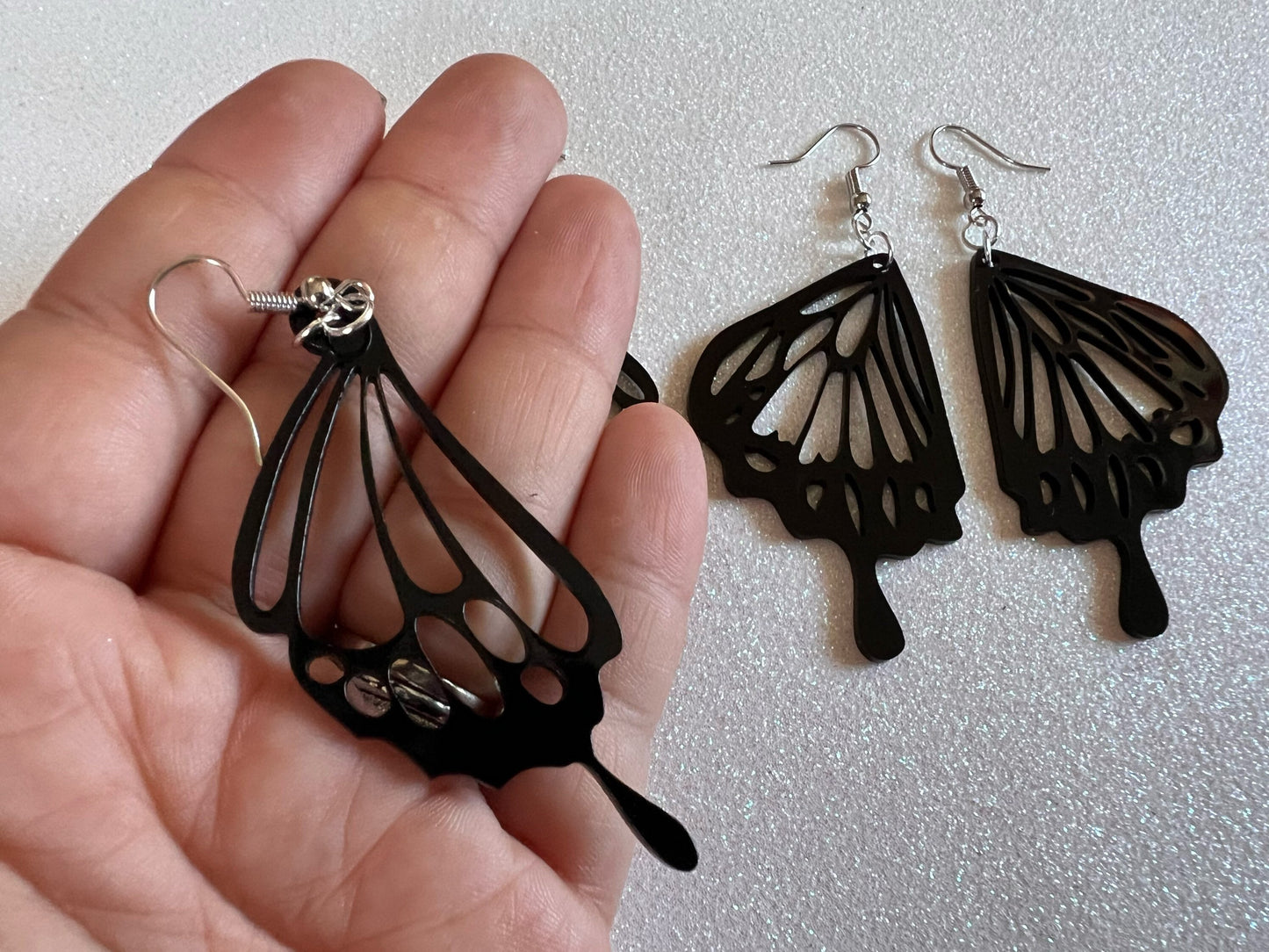 Dainty Butterfly Wing Earrings: Laser Cut Acrylic Butterflies, Summer, Monarch, Insects, Bugs, Best Gifts for Her/Him/Them