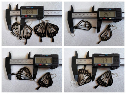 Dainty Butterfly Wing Earrings: Laser Cut Acrylic Butterflies, Summer, Monarch, Insects, Bugs, Best Gifts for Her/Him/Them