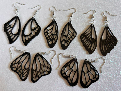 Dainty Butterfly Wing Earrings: Laser Cut Acrylic Butterflies, Summer, Monarch, Insects, Bugs, Gifts for Her/Him/Them