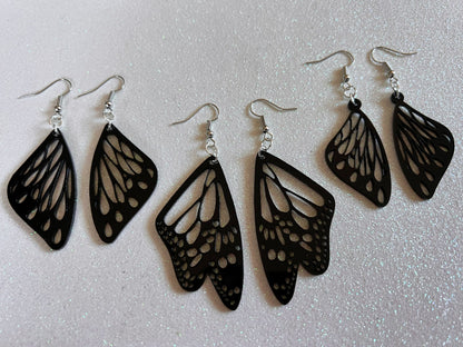 Dainty Butterfly Wing Earrings: Laser Cut Acrylic Butterflies, Summer, Monarch, Insects, Bugs, Gifts for Her/Him/Them