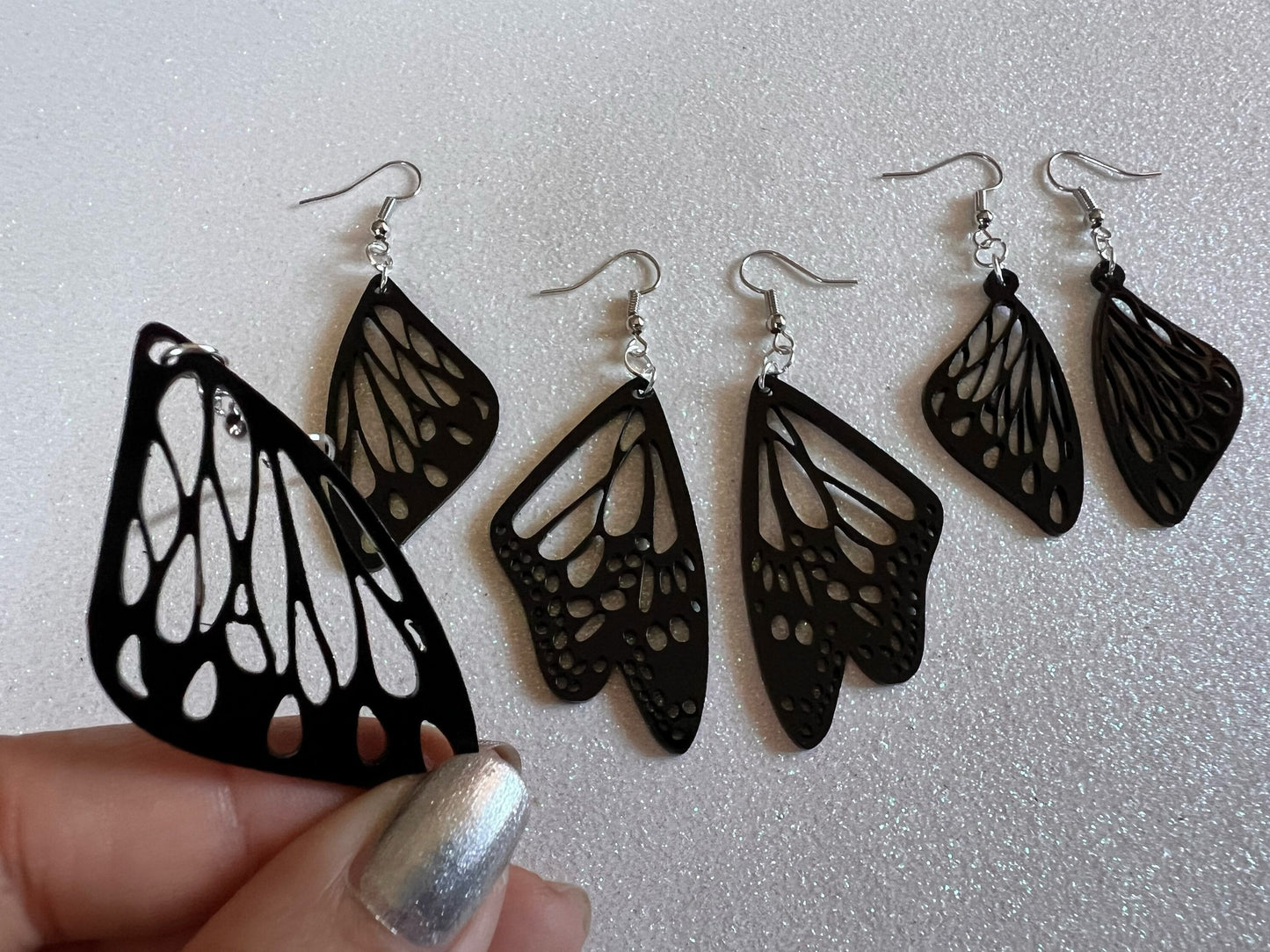Dainty Butterfly Wing Earrings: Laser Cut Acrylic Butterflies, Summer, Monarch, Insects, Bugs, Gifts for Her/Him/Them