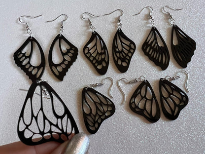 Dainty Butterfly Wing Earrings: Laser Cut Acrylic Butterflies, Summer, Monarch, Insects, Bugs, Gifts for Her/Him/Them