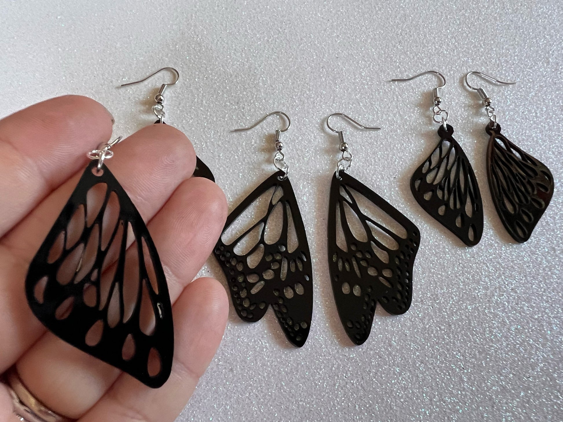 Dainty Butterfly Wing Earrings: Laser Cut Acrylic Butterflies, Summer, Monarch, Insects, Bugs, Gifts for Her/Him/Them