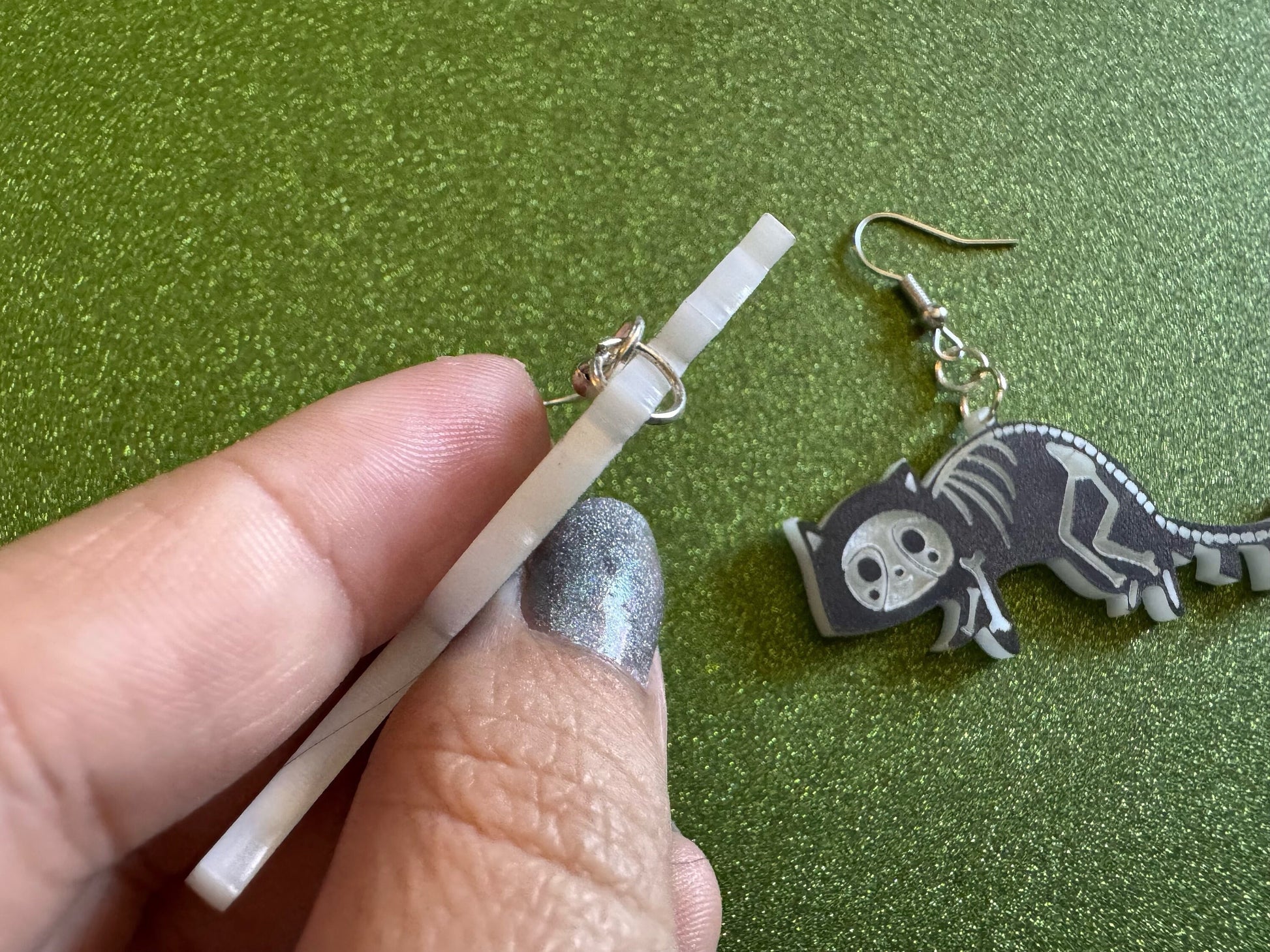 Dainty Halloween Animal Earrings: Laser Cut Acrylic Animals, Skeleton, Novelty Costume Jewelry, Gag Gift, Best Gifts for Her/Him/Them