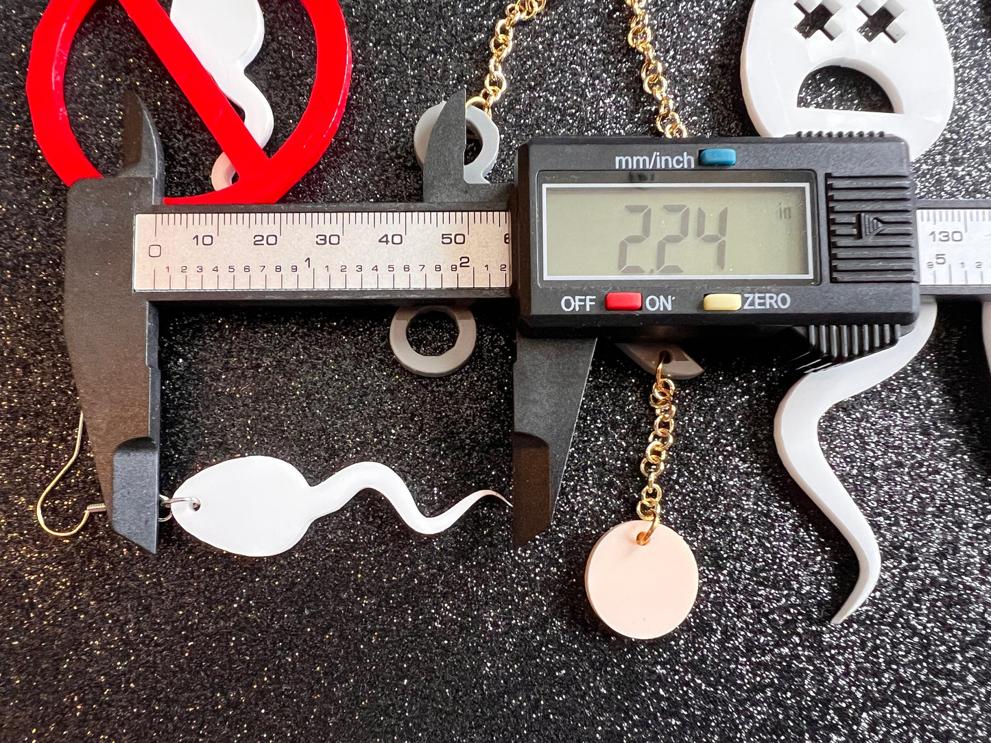 Dead Sperm Earrings: Laser Cut Acrylic Swimmers, Urology Jewelry, Doctor, Vasectomy Earrings, No Sperm, Semen, Best Gifts for Her/Him/Them