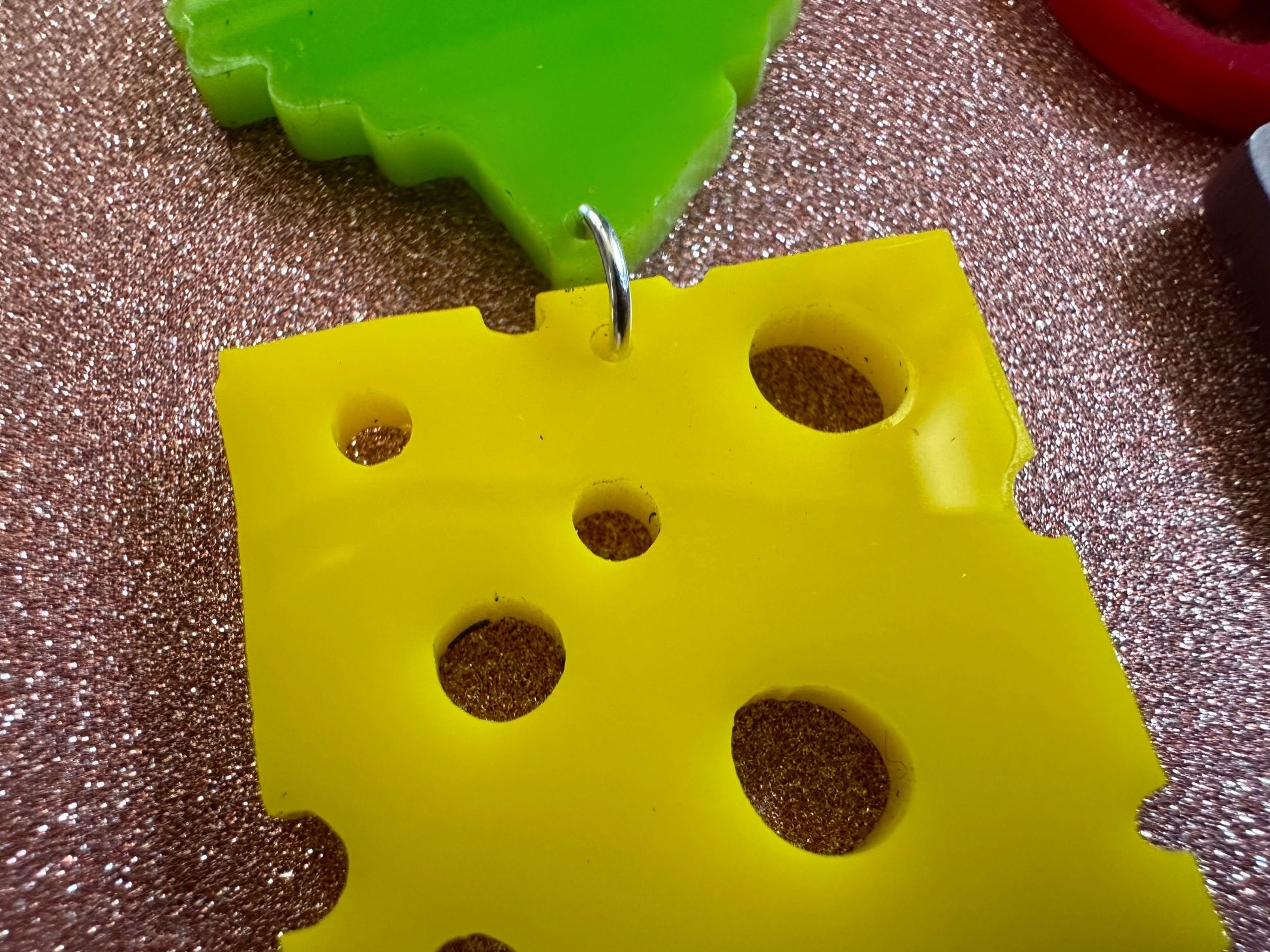 Deconstructed Sandwich Earrings: Laser Cut Acrylic Sammich, Food, Tomato, Cheese, Ham, Slices, Food Earrings, Best Gifts for Her/Him/Them