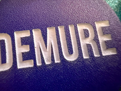 Demure Earrings: Laser Engraved Words, Very Demure, Very Mindful, Custom Words, Pop Culture, Novelty, Viral, Best Gifts for Her/Him/Them