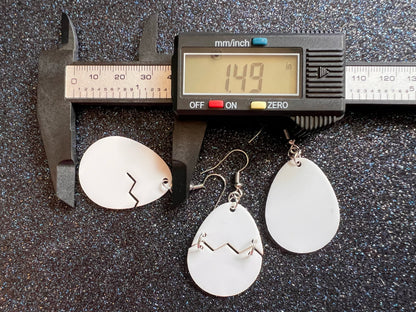 Dino Skull & Eggs Earrings: Laser Cut Acrylic Dinosaur Skeleton, T-Rex, Tyrannosaurus Rex, Bones, Jurassic Park, Best Gift for Her/Him/Them