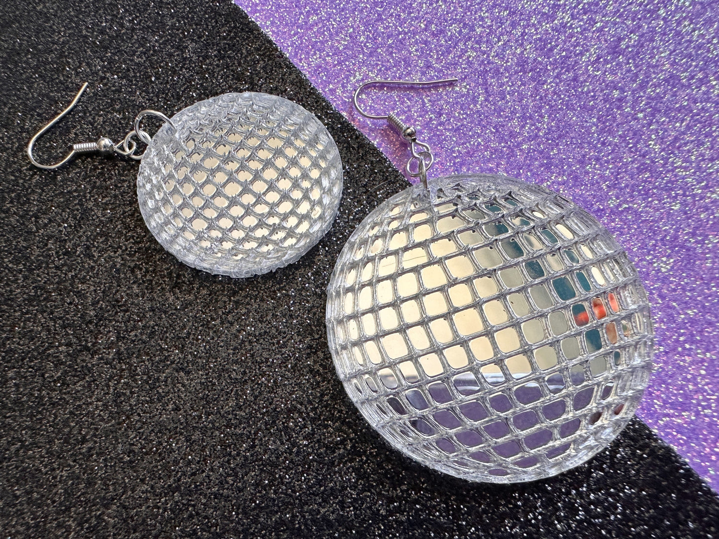 Disco Ball Earrings: Mirrored Laser Cut Acrylic Disco Balls, Music, Musical, Retro, Party, Celebrate, BestGifts for Her/Him/Them