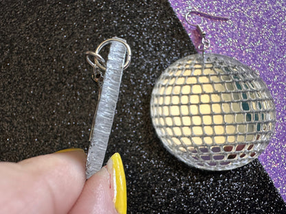 Disco Ball Earrings: Mirrored Laser Cut Acrylic Disco Balls, Music, Musical, Retro, Party, Celebrate, BestGifts for Her/Him/Them