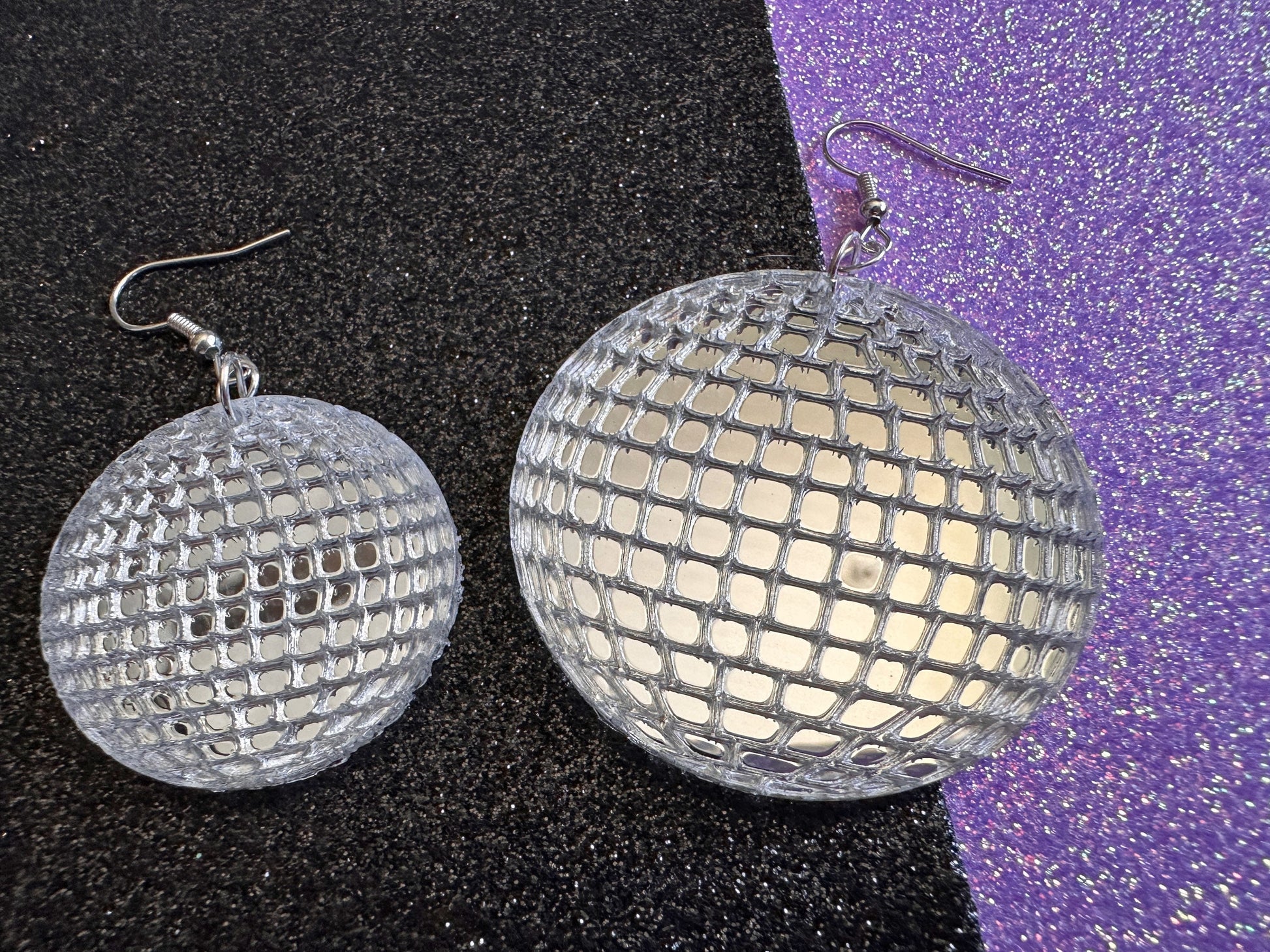 Disco Ball Earrings: Mirrored Laser Cut Acrylic Disco Balls, Music, Musical, Retro, Party, Celebrate, BestGifts for Her/Him/Them