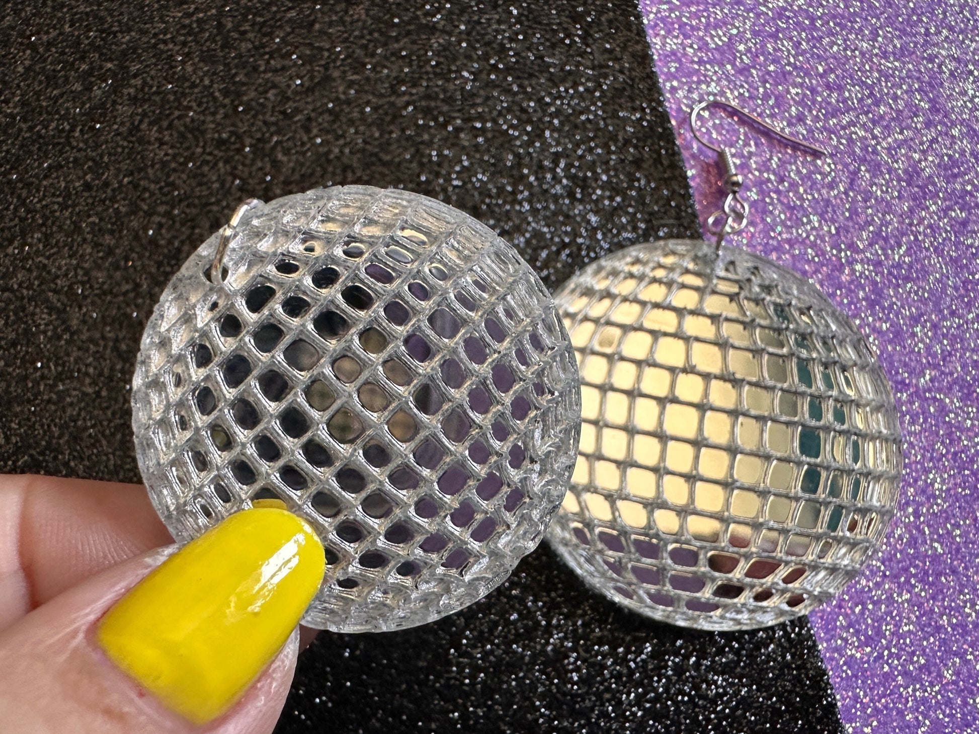 Disco Ball Earrings: Mirrored Laser Cut Acrylic Disco Balls, Music, Musical, Retro, Party, Celebrate, BestGifts for Her/Him/Them