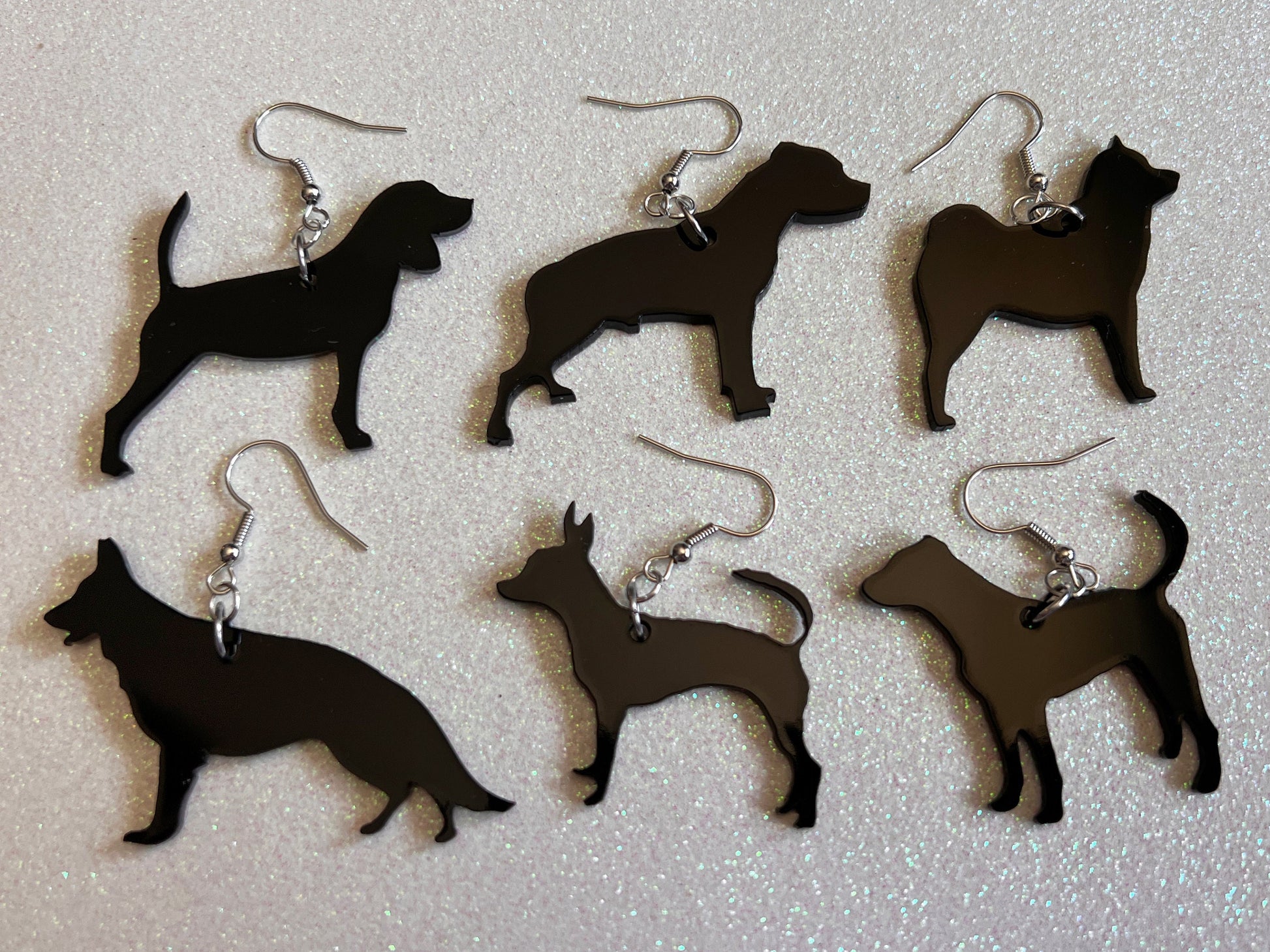 Dog Earrings (100+ Breeds): Laser Cut Acrylic Dogs, Canine, Labs, Pit Bull, Chihuahua, German Shepherd, Best Gift for Her/Him/Them