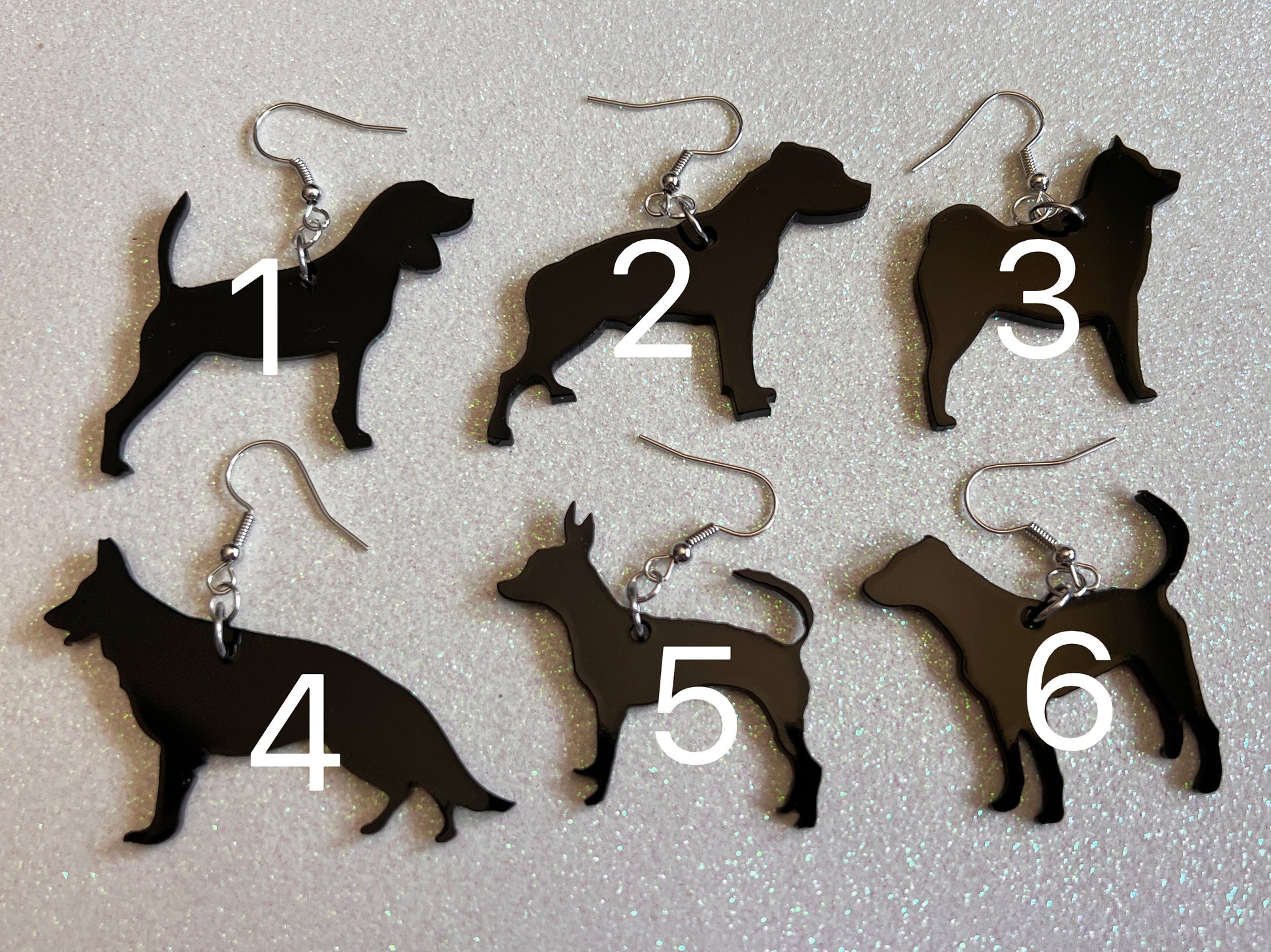 Dog Earrings (100+ Breeds): Laser Cut Acrylic Dogs, Canine, Labs, Pit Bull, Chihuahua, German Shepherd, Best Gift for Her/Him/Them