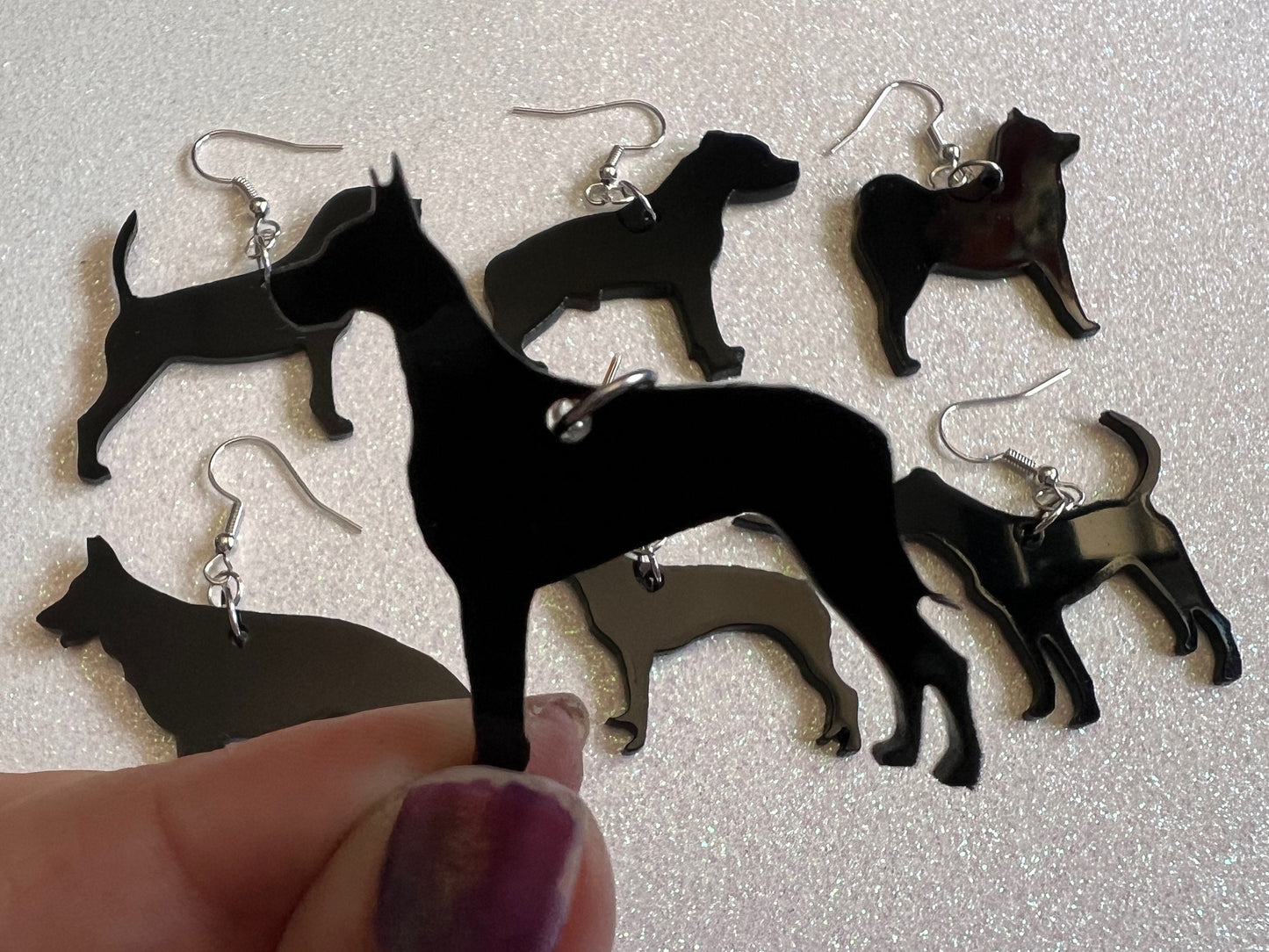 Dog Earrings (100+ Breeds): Laser Cut Acrylic Dogs, Canine, Labs, Pit Bull, Chihuahua, German Shepherd, Best Gift for Her/Him/Them