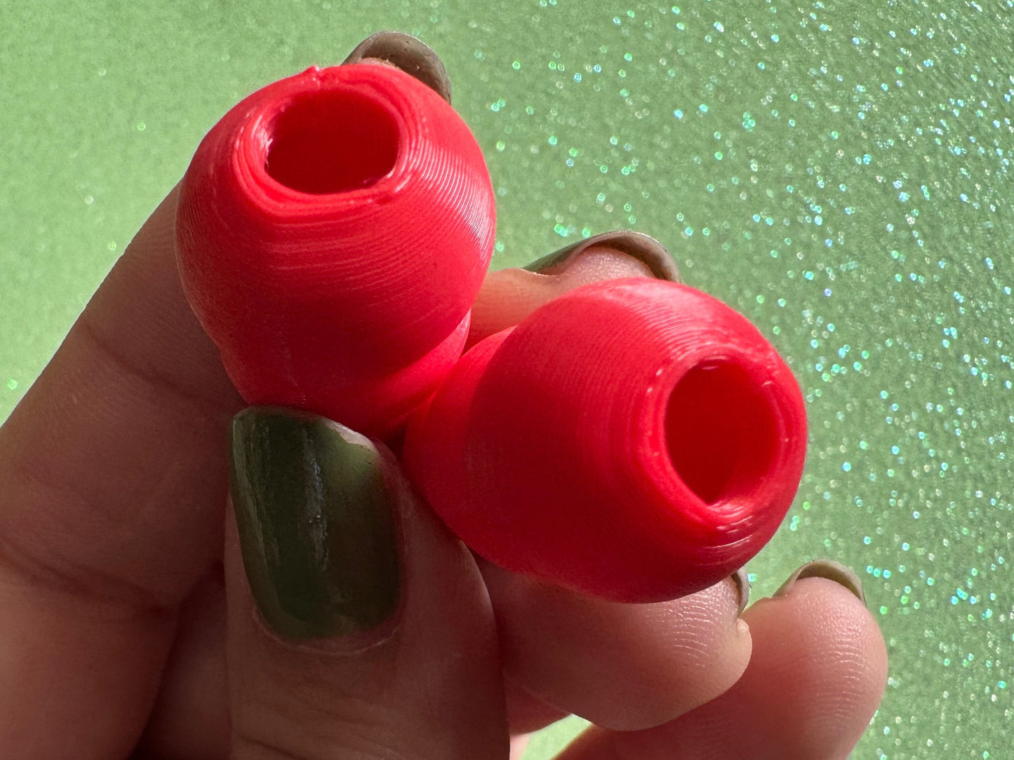 Dog Toy Earrings: Dogs, Doggo, Dog Lover, Novelty, Miniature Pet Toy, 3D Printed Kong, Red Kong Toy Earrings, Best Gifts for Her/Him/Them
