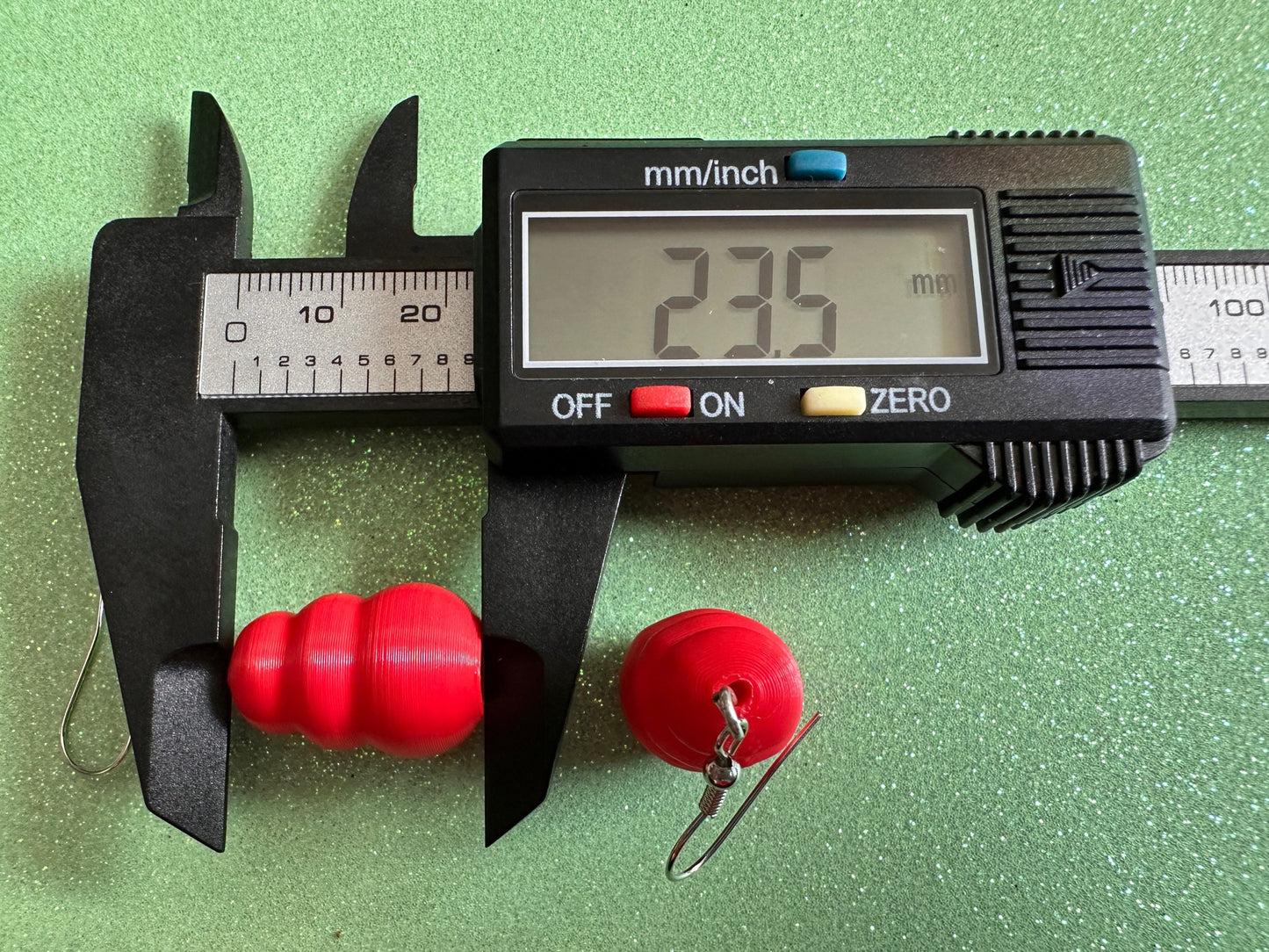 Dog Toy Earrings: Dogs, Doggo, Dog Lover, Novelty, Miniature Pet Toy, 3D Printed Kong, Red Kong Toy Earrings, Best Gifts for Her/Him/Them