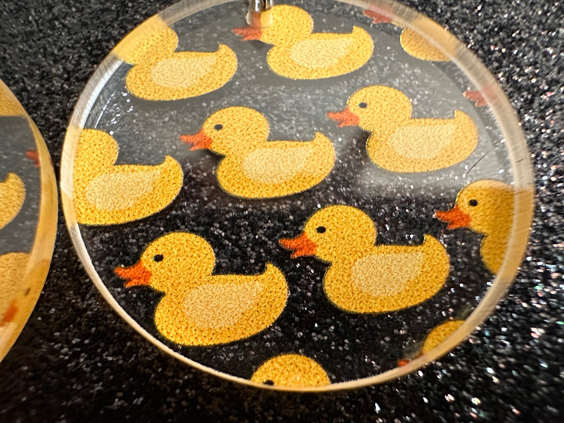 Ducky Earrings: Laser Cut Acrylic Ducks, Duckies, "Rubber" Duck Earrings, Bath Time, Ducks, Duckies, Animals, Bird, Gift for Her/Him/Them