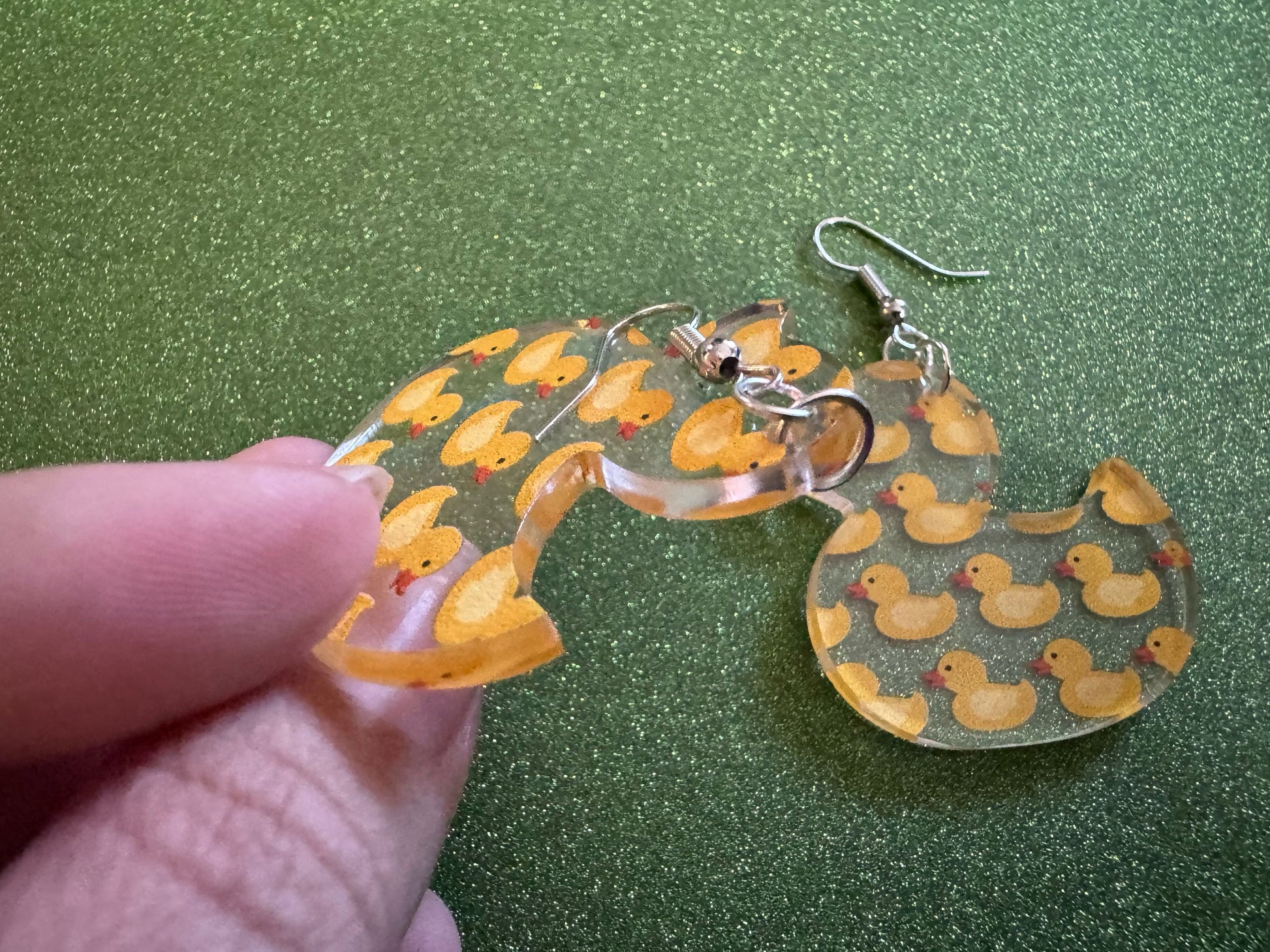 Ducky Earrings: Laser Cut Acrylic Ducks, Duckies, "Rubber" Duck Earrings, Bath Time, Ducks, Duckies, Animals, Bird, Gift for Her/Him/Them