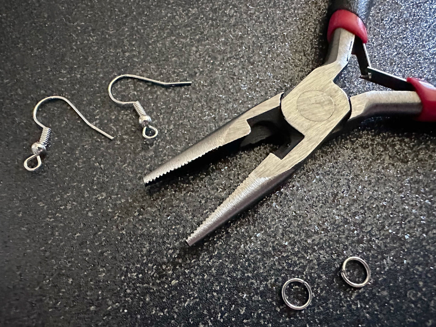 Earring Repair Kit to Fix Most Broken Earrings: Jewelry Pliers, Jump Rings, Jewelry Connectors, Fish Hooks, Organizational Boxes As Pictured