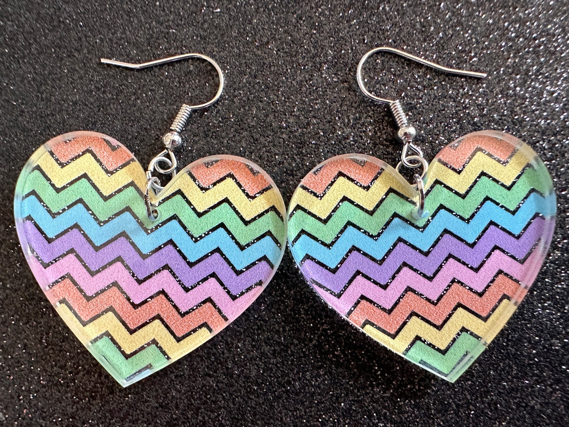 Easter Earrings: Laser Cut Acrylic Earrings, Easter Egg, Easter Bunny, Zig Zags, Easter Colors, Rainbow, Pride, Best Gifts for Her/Him/Them