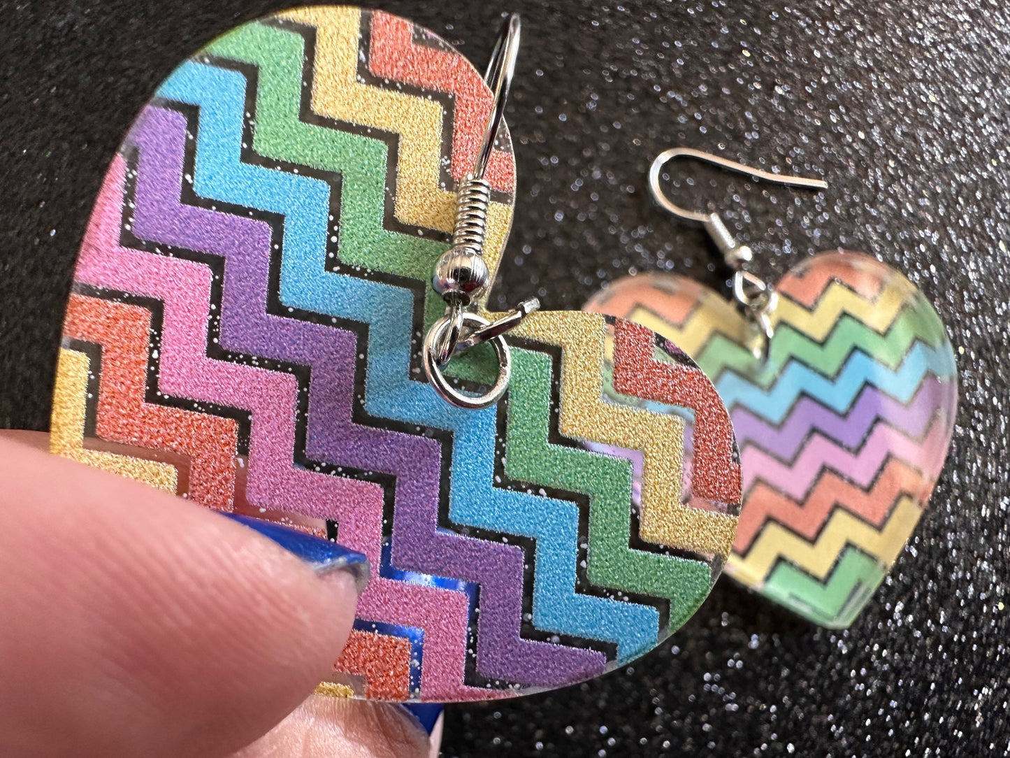 Easter Earrings: Laser Cut Acrylic Earrings, Easter Egg, Easter Bunny, Zig Zags, Easter Colors, Rainbow, Pride, Best Gifts for Her/Him/Them