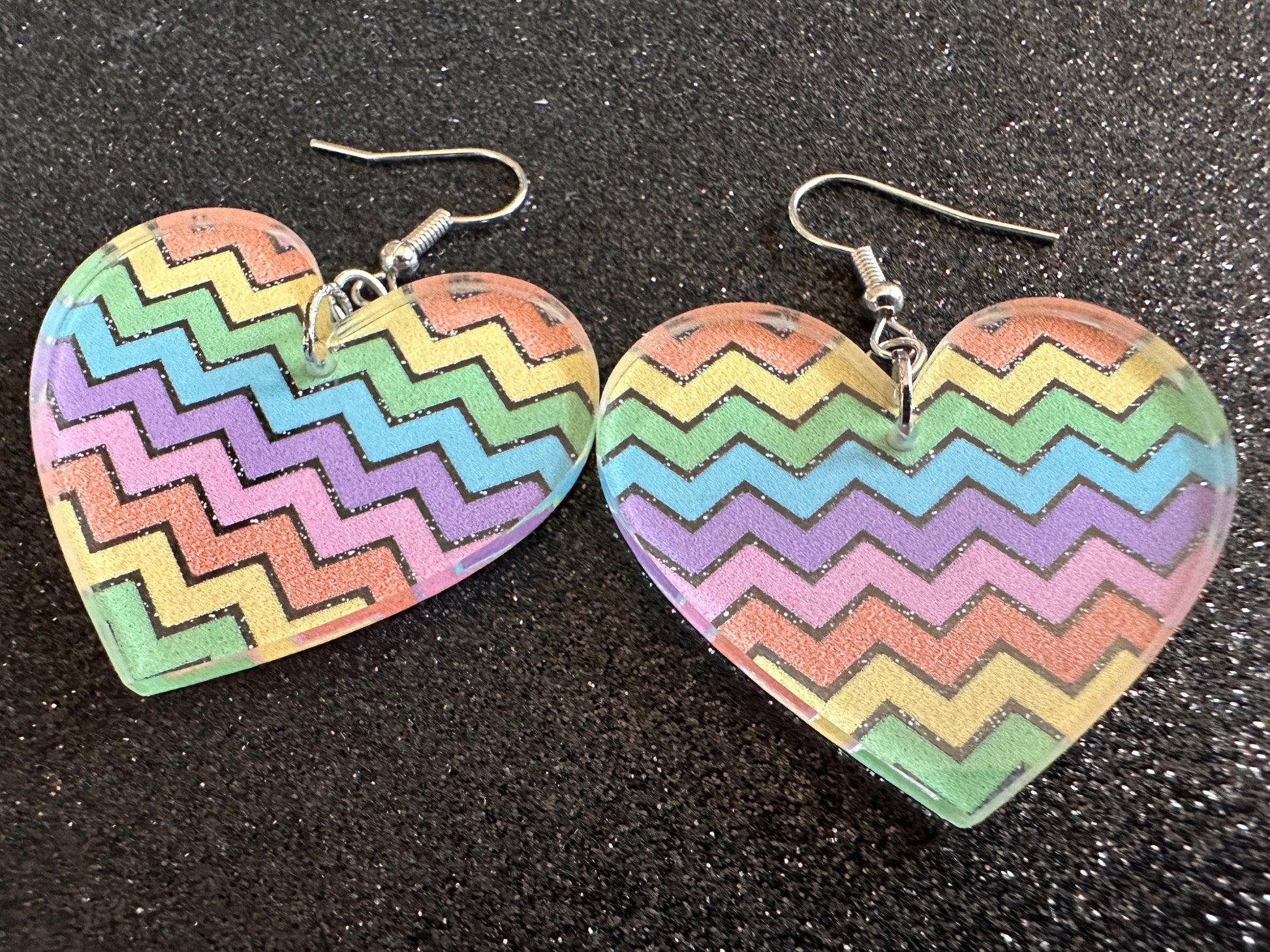 Easter Earrings: Laser Cut Acrylic Earrings, Easter Egg, Easter Bunny, Zig Zags, Easter Colors, Rainbow, Pride, Best Gifts for Her/Him/Them