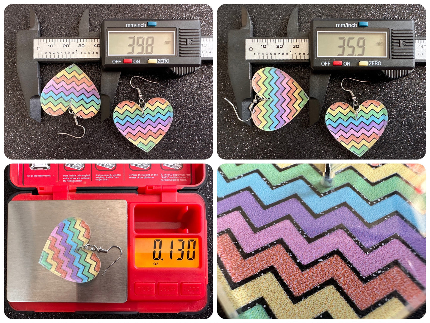 Easter Earrings: Laser Cut Acrylic Earrings, Easter Egg, Easter Bunny, Zig Zags, Easter Colors, Rainbow, Pride, Best Gifts for Her/Him/Them