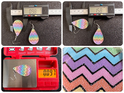 Easter Earrings: Laser Cut Acrylic Earrings, Easter Egg, Easter Bunny, Zig Zags, Easter Colors, Rainbow, Pride, Best Gifts for Her/Him/Them