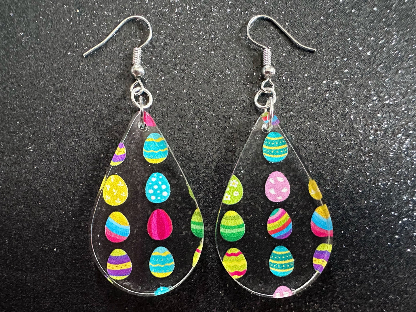 Easter Egg Earrings: Laser Cut Acrylic Earrings, Easter Eggs, Easter Bunny, Pysanky, Easter Colors, Rainbow, Best Gifts for Her/Him/Them