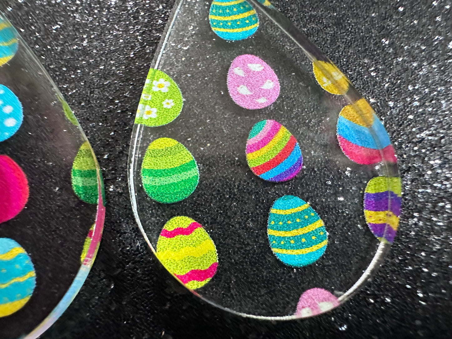 Easter Egg Earrings: Laser Cut Acrylic Earrings, Easter Eggs, Easter Bunny, Pysanky, Easter Colors, Rainbow, Best Gifts for Her/Him/Them