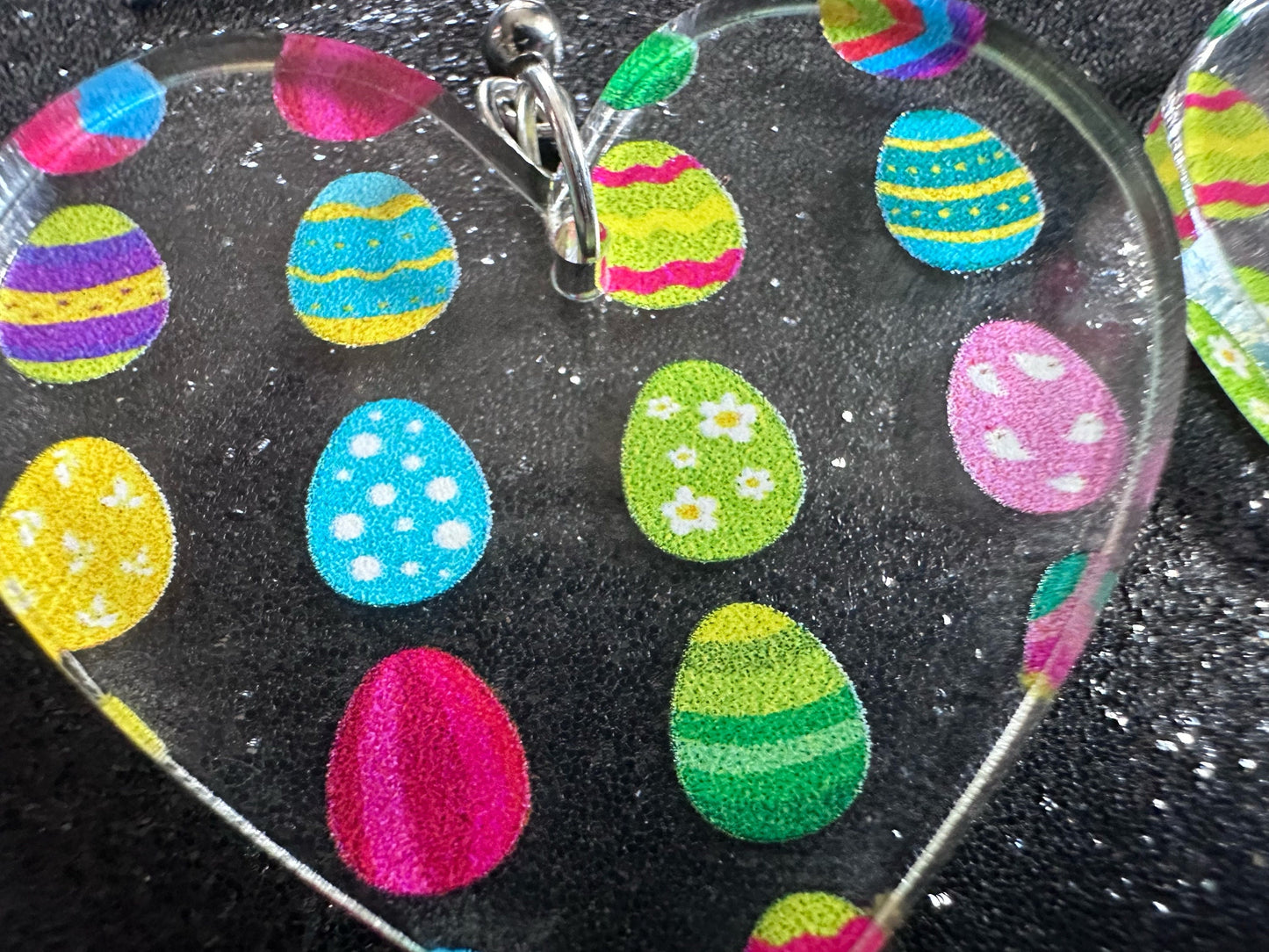 Easter Egg Earrings: Laser Cut Acrylic Earrings, Easter Eggs, Easter Bunny, Pysanky, Easter Colors, Rainbow, Best Gifts for Her/Him/Them